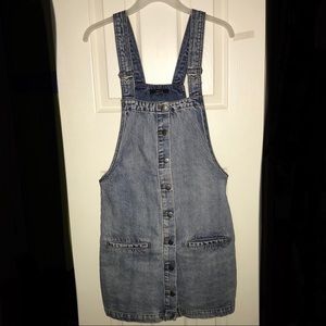 FOREVER 21 DENIM OVERALL DRESS
